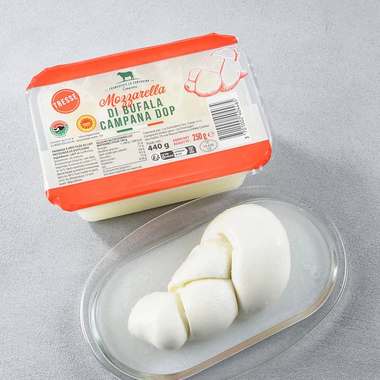 La Mozzarella di Bufala Campana DOP tressée