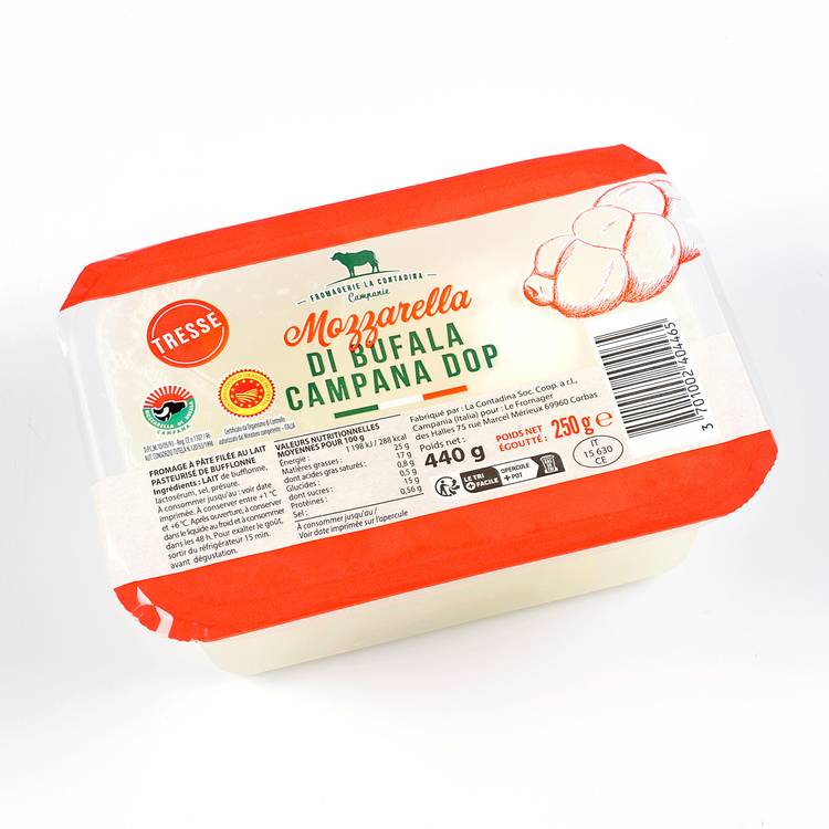 La Mozzarella di Bufala Campana DOP tressée