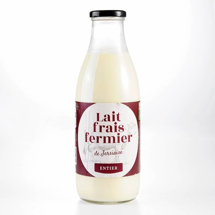 Le Lait frais entier fermier BIO