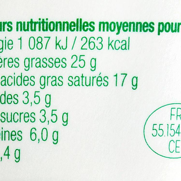Le Fromage fouetté ail et fines herbes