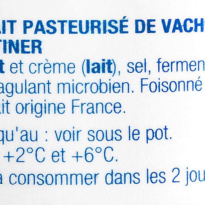 Le Fromage fouetté nature
