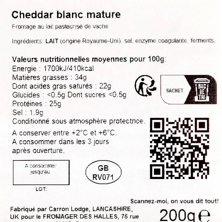 Le Cheddar mature