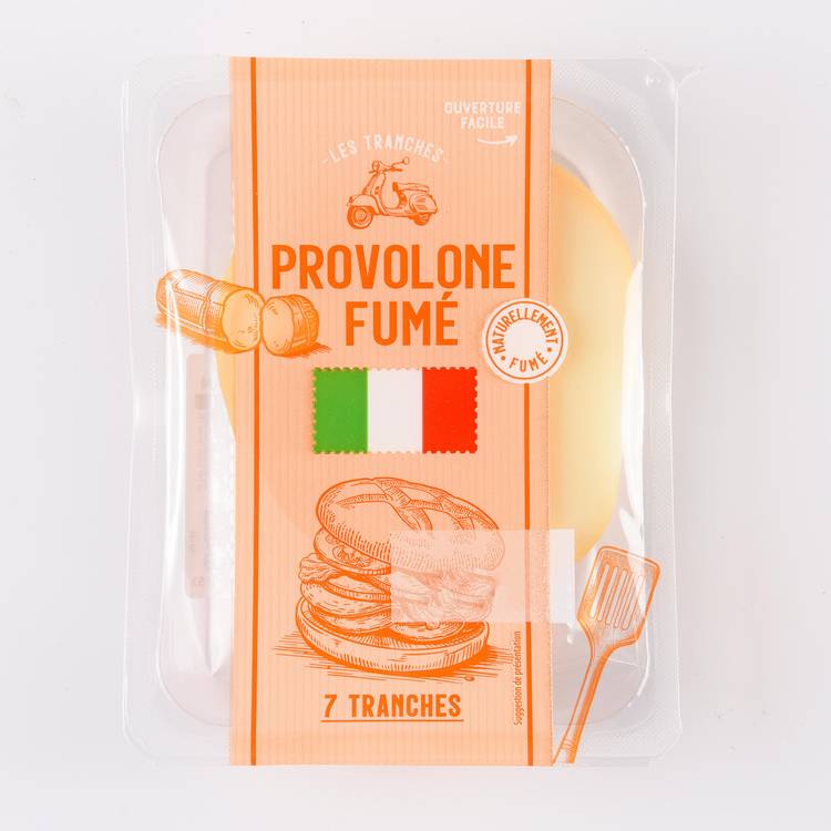 Le Provolone fumé en tranches