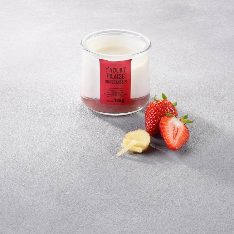 Le Yaourt brassé gingembre et fraise