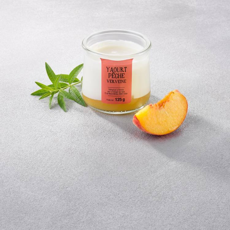 Le Yaourt brassé verveine et pêche
