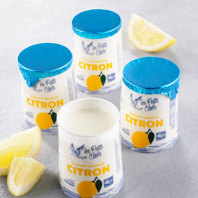 Les Yaourts saveur citron "Les Petits Cirés"
