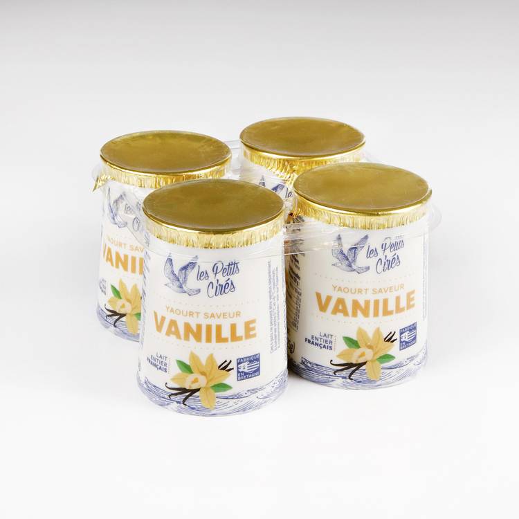Les Yaourts saveur vanille "Les Petits Cirés"