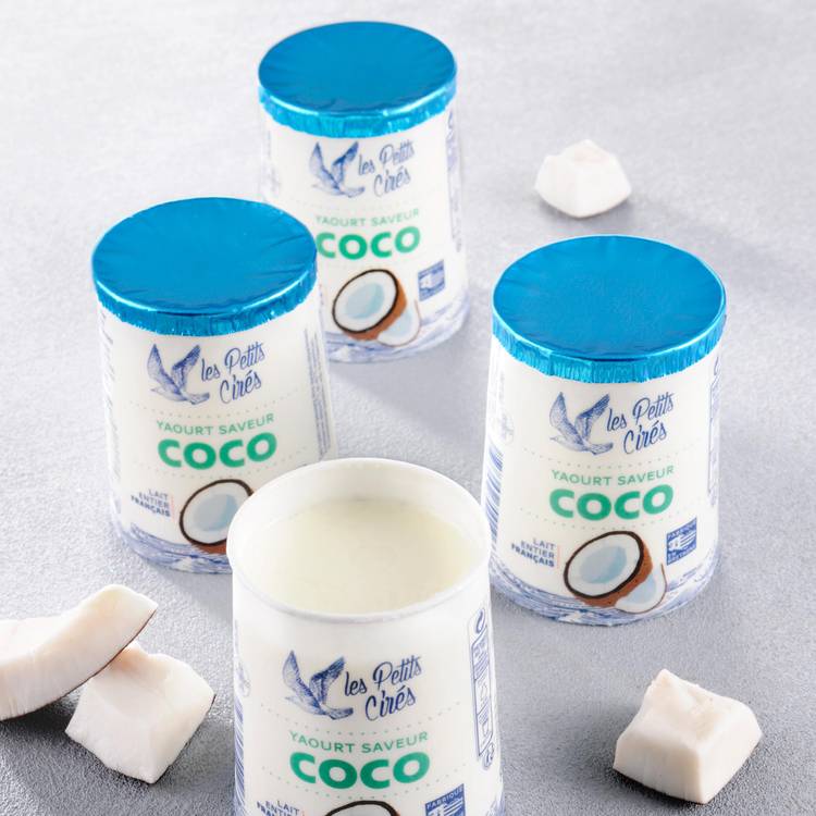 Les Yaourts saveur coco "Les Petits Cirés"