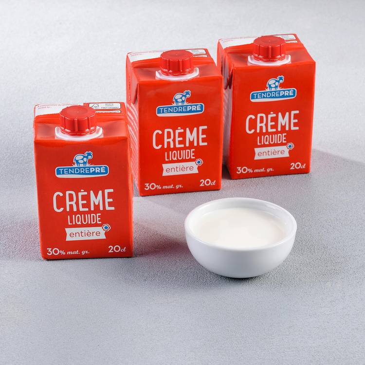 La Crème liquide entière UHT 30%