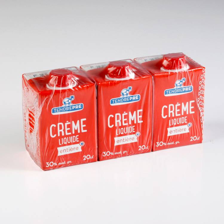 La Crème liquide entière UHT 30%