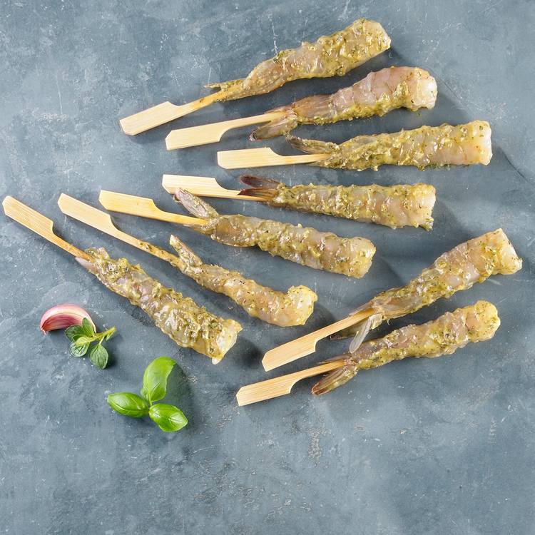 Les Brochettes de crevettes Torpedo à la méditerranéenne