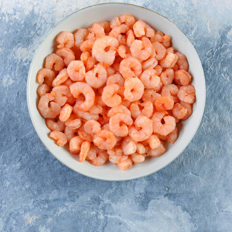 Les Mini-crevettes roses décortiquées