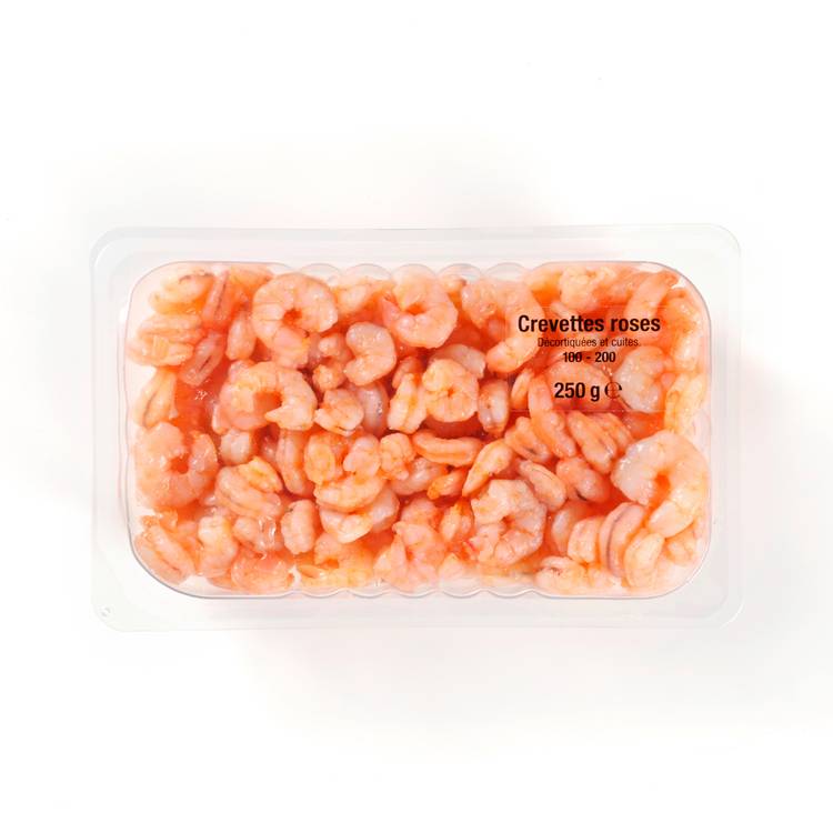 Les Mini-crevettes roses décortiquées