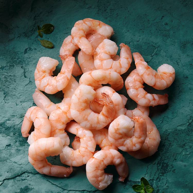 Les Crevettes cuites décortiquées ASC